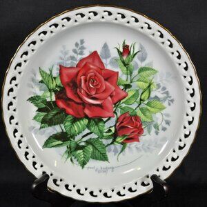 Hamilton Collection American Rose Garden American Spirit Artist Signed Plate